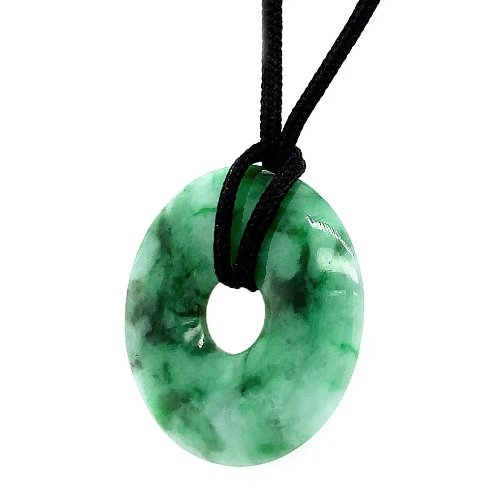 Jade Circle Pendant - "Pi"