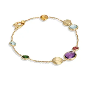 Jaipur Color 18K Yellow Gold Mixed Gemstone Bracelet