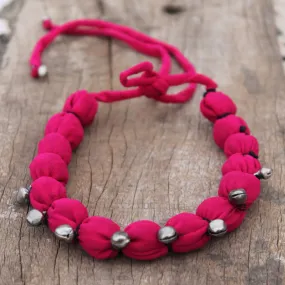 Jhanjher pink necklace