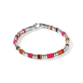 John Hardy Sterling Silver 5mm Colorblock Bracelet