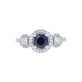 Lucca Sapphire and Diamond Ready for Love Engagement Ring