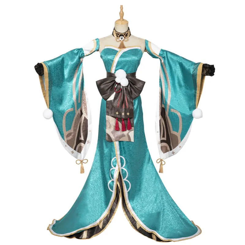 Miss Hina Costumes Genshin Impact Cosplay Outfit Gorou Halloween Carnival Outfi Female