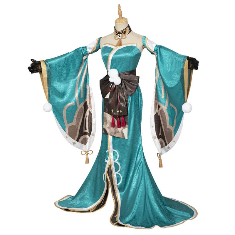 Miss Hina Costumes Genshin Impact Cosplay Outfit Gorou Halloween Carnival Outfi Female