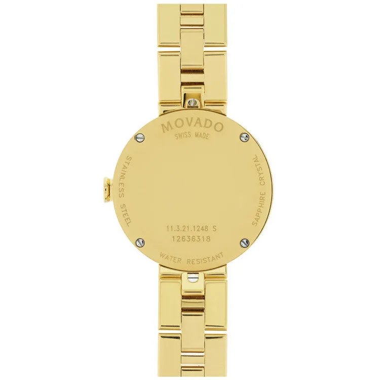 Movado Women's Sapphire Yellow Gold-plated Diamond Watch 0606817