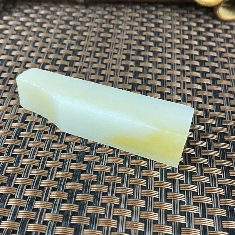 Natural Hetian Jade Rough Nephrite Raw (38g,6.4X1.6X1.5cm)