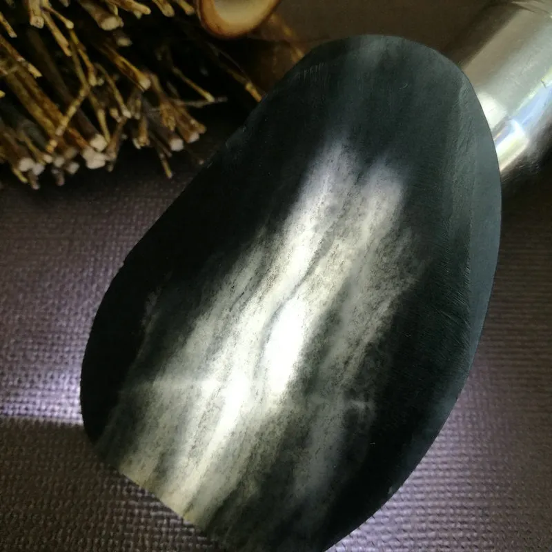 Natural Hetian Jade Rough Nephrite Raw (43g,6.3X4.5X0.6cm)