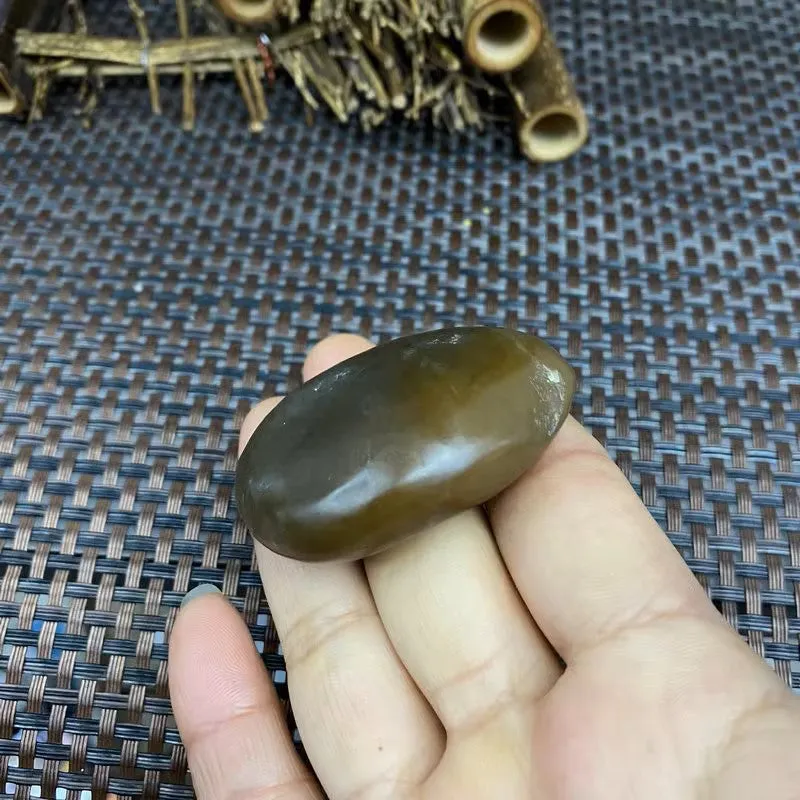 Natural Hetian Jade Rough Nephrite Raw (46g,4.9X3.6X1.6cm)