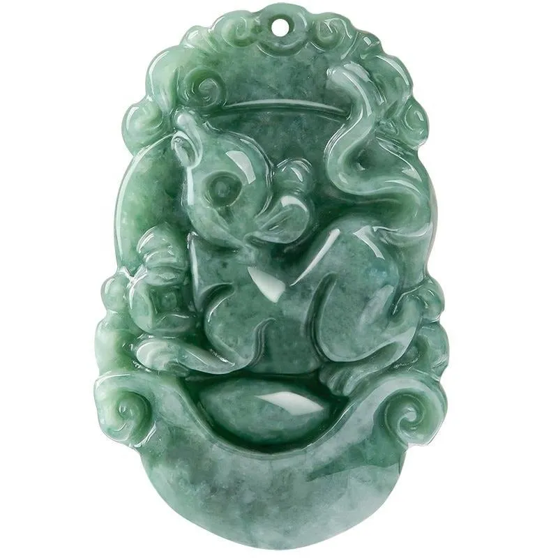 Natural Jadeite the twelve Jade zodiac necklace signs pendant fashion men's and women's accessories jade necklace