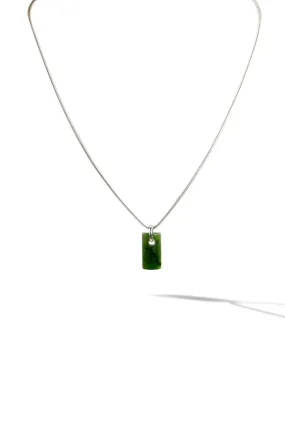 Necklace - Stone New Zealand Jade Sterling Silver - Mens Collection