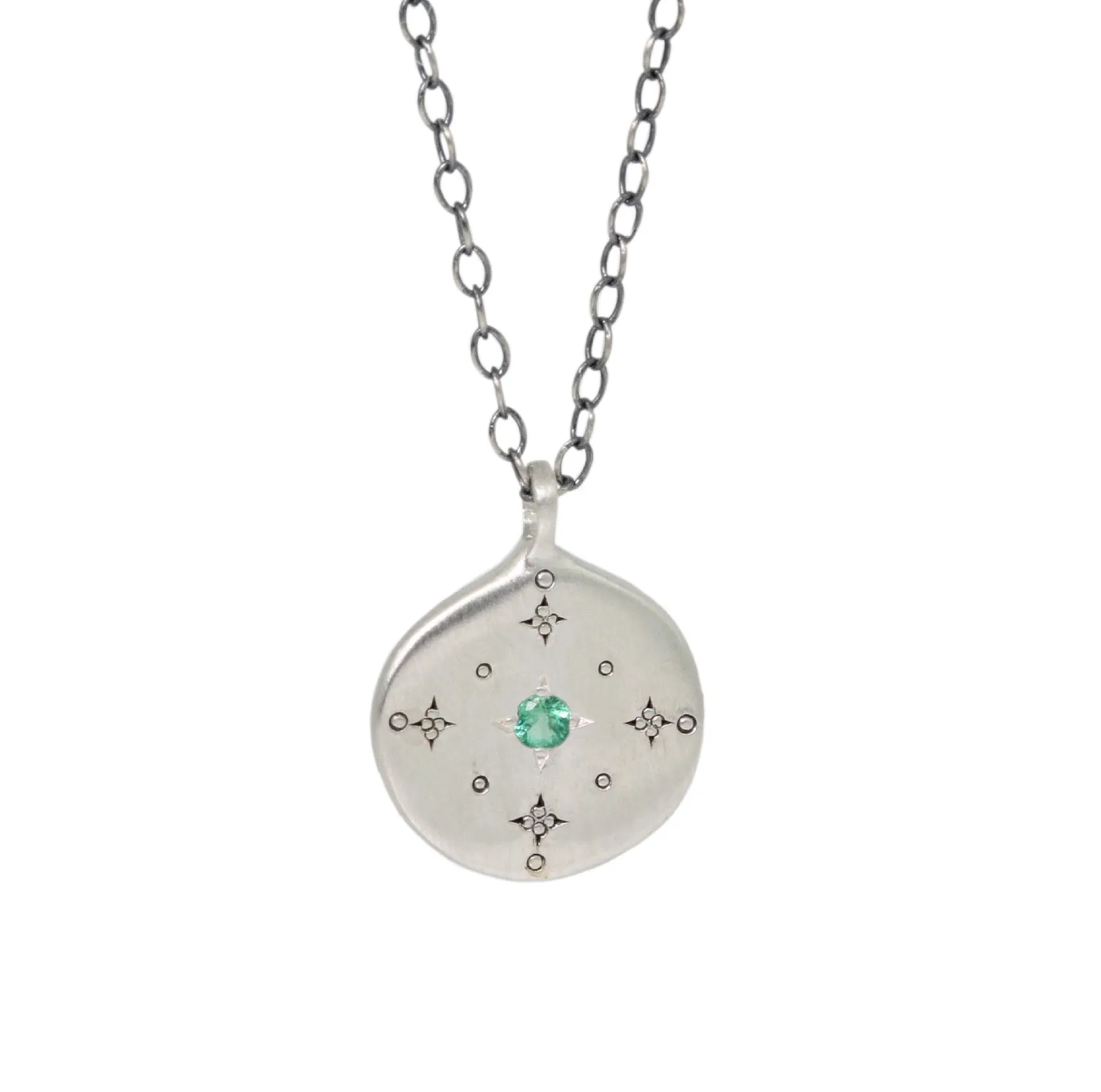 New Moon Emerald Necklace