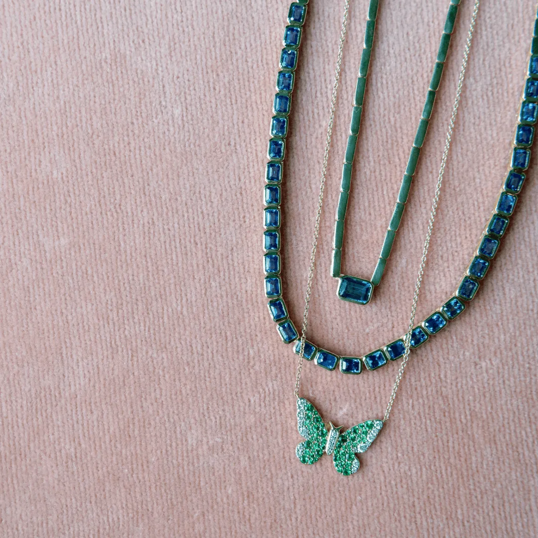 Ombre Butterfly Necklace