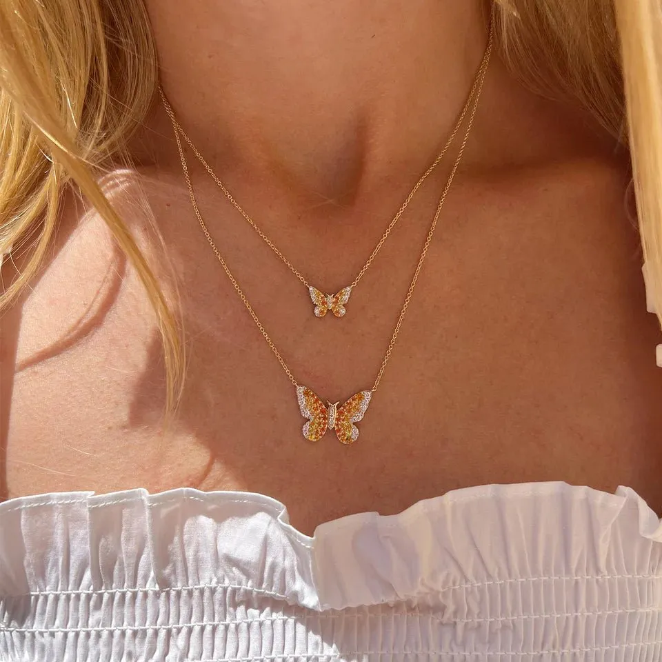 Ombre Butterfly Necklace