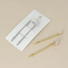 Pave Butterfly Hairpin Set