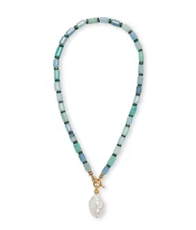 Pearl Isle Necklace in Sea