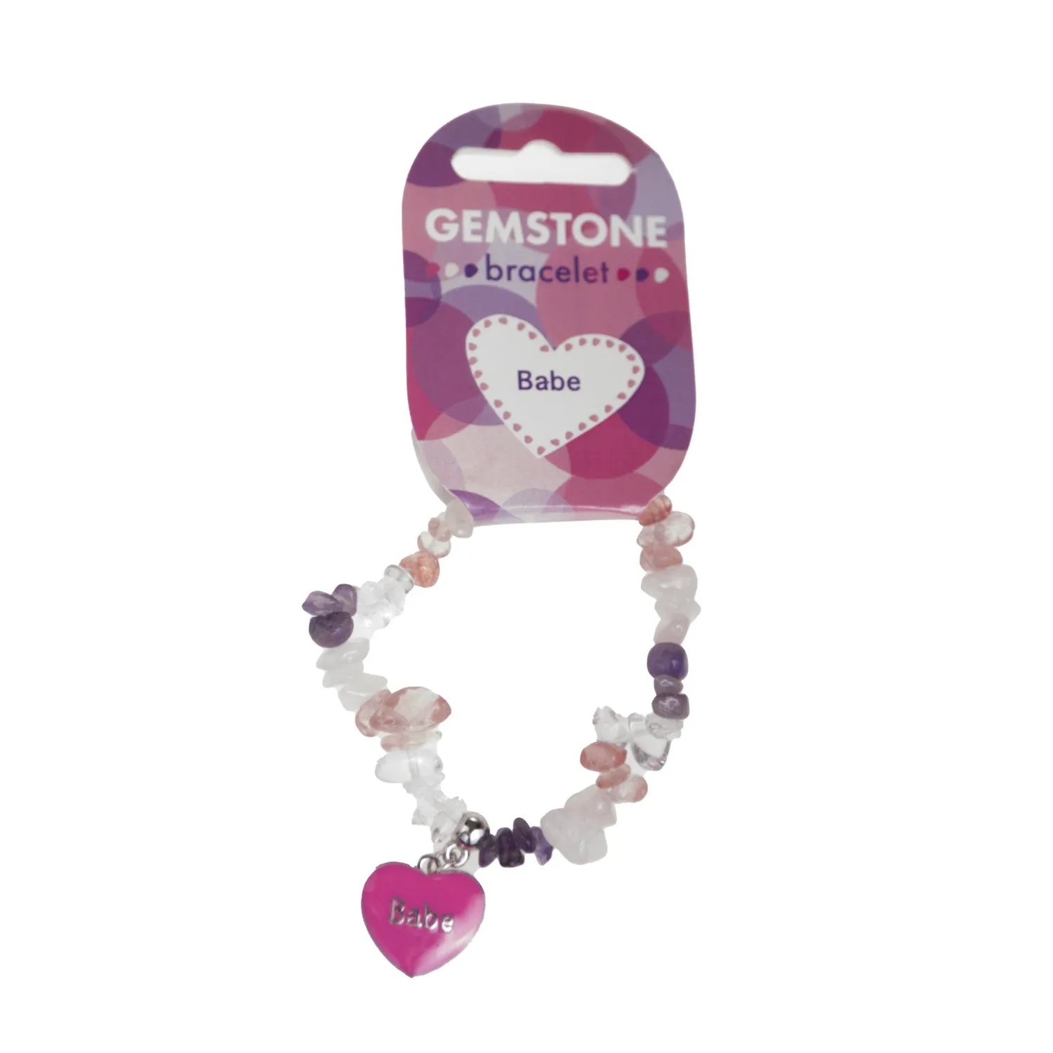 PINK GEMSTONE BRACELET BABE