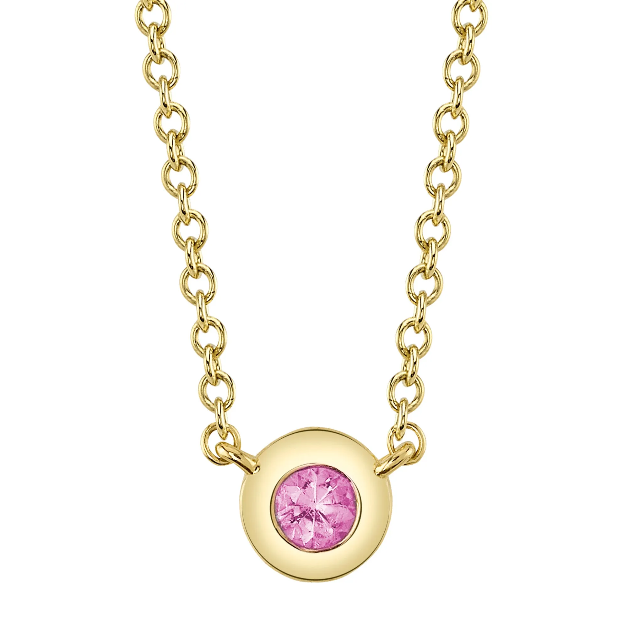 Pink Sapphire Necklace