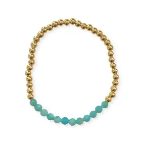 Polly Beaded Gemstone Stretch Bracelet