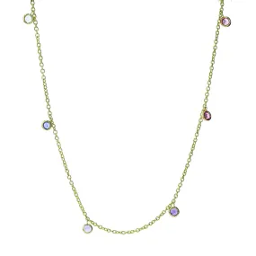 Rainbow Sapphire Necklace