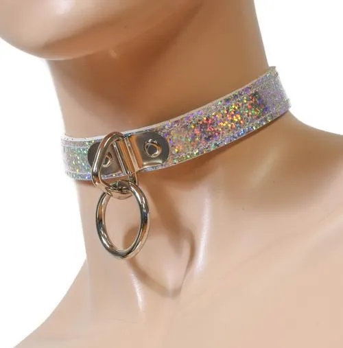 Rainbow Sub Bondage Choker