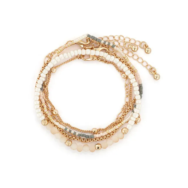 Rose Cloud Gold Kindness Bracelet