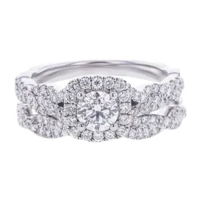 Round Twist Ready For Love Diamond Bridal Set