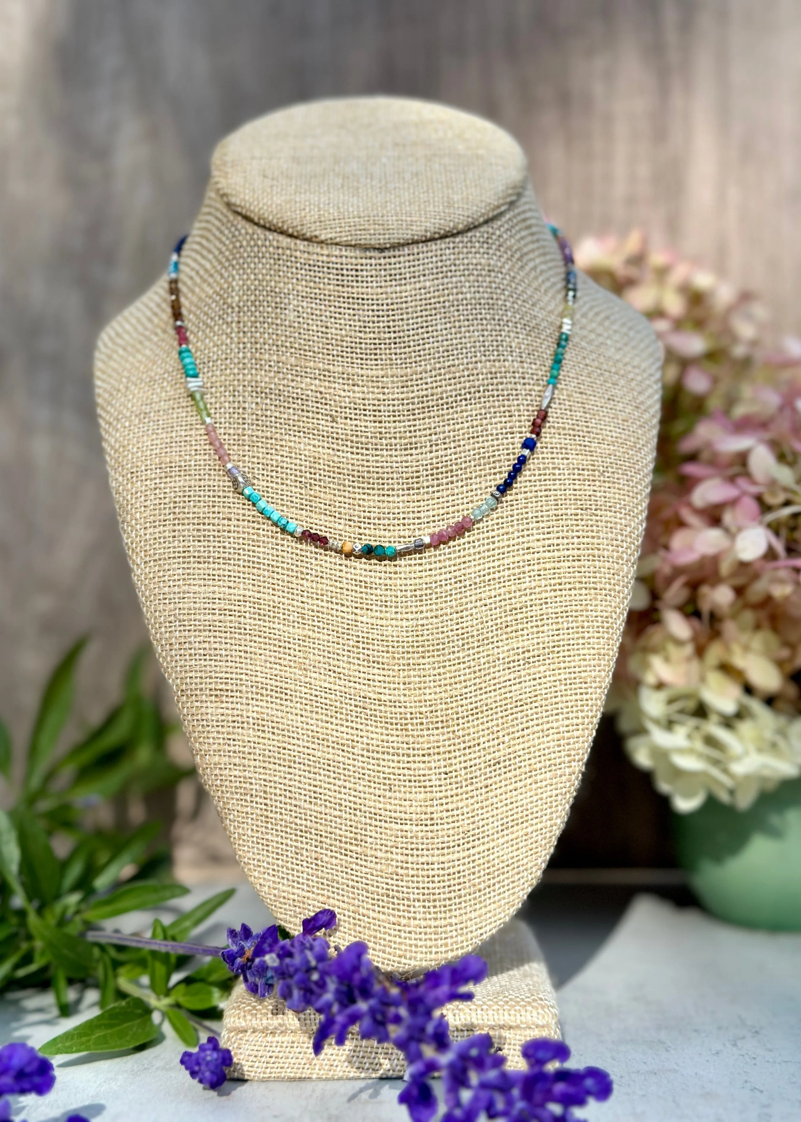 Rows of Gems Necklace