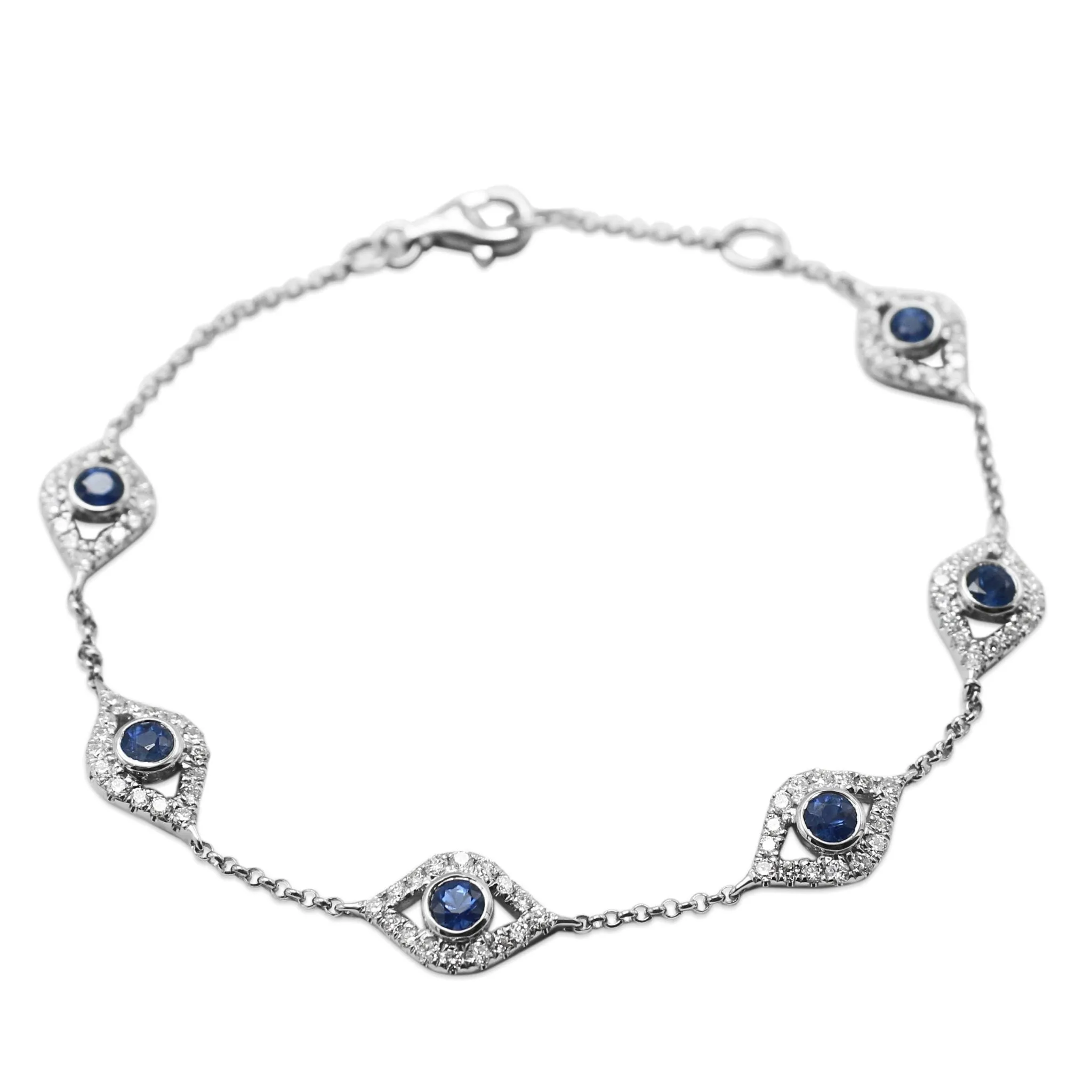 Sapphire & Diamond Fancy Gem Set Bracelet