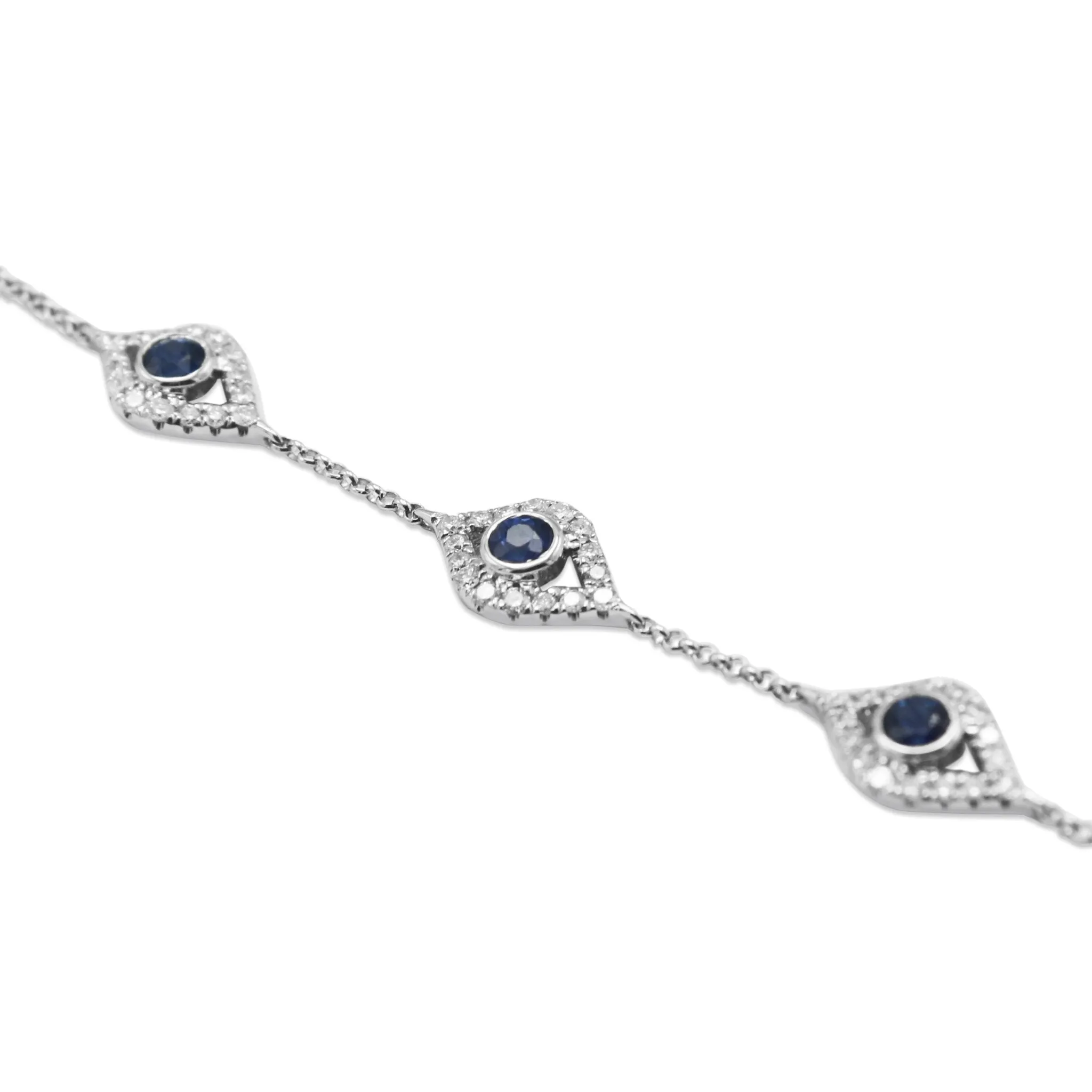 Sapphire & Diamond Fancy Gem Set Bracelet