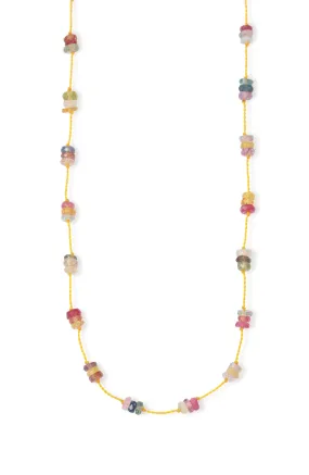 Sapphire Bead Necklace by See Real Flowers