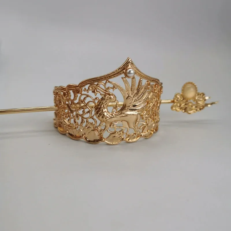 Shiying Gong 石英宫 Quartz Palace Unisex Crown & Pin