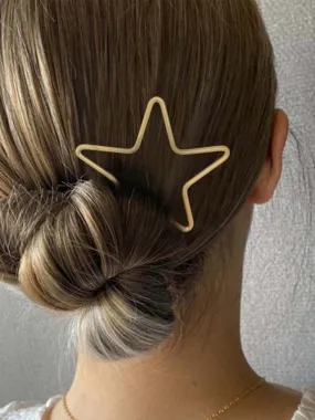 Simple star-shaped love hairpin hairpin