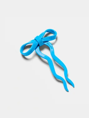 Small Bow Hairpin: Blue