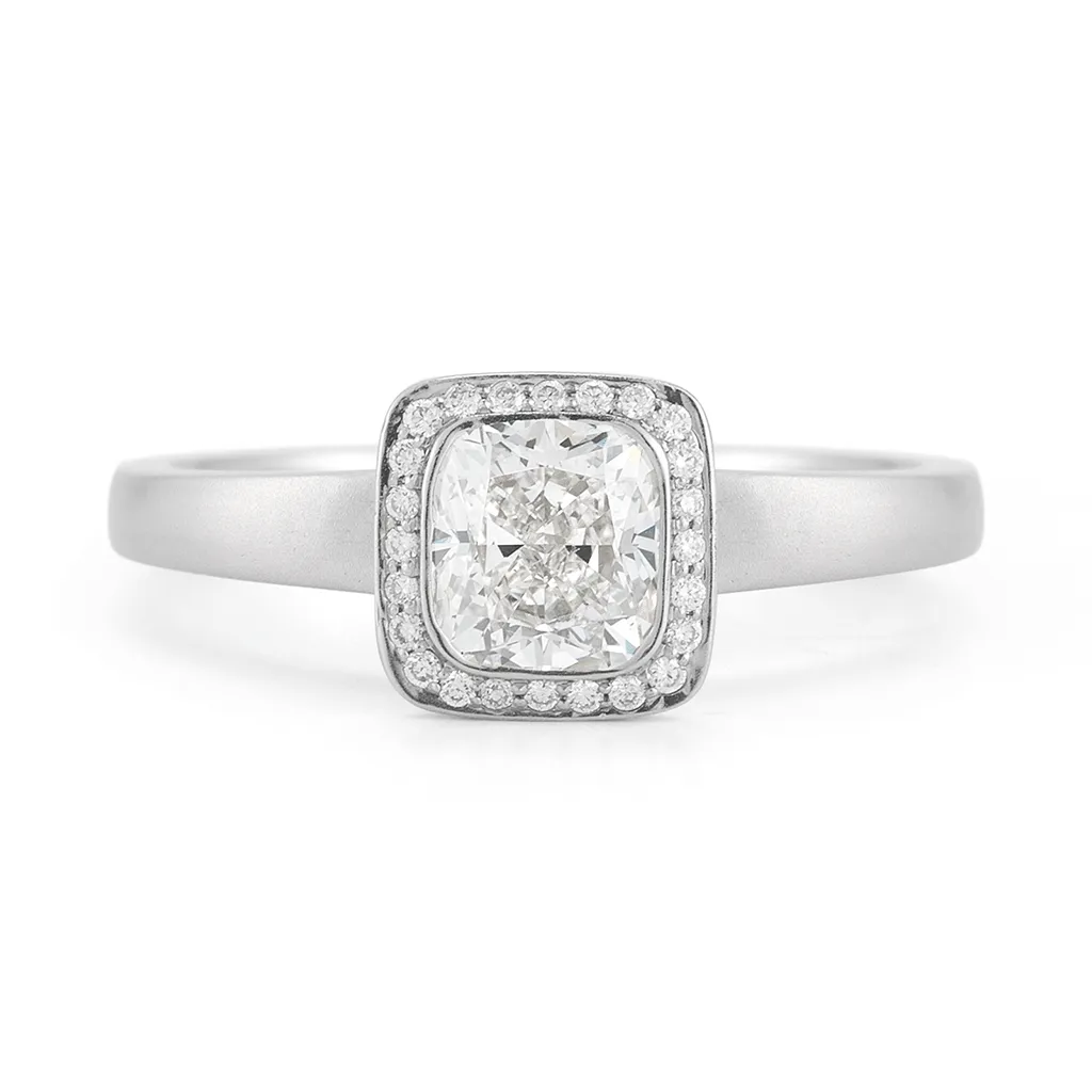 Steller Cushion Diamond Engagement Ring