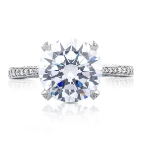 Tacori RoyalT 3/4 Way Round Cut Diamond Engagement Ring HT2627RD8