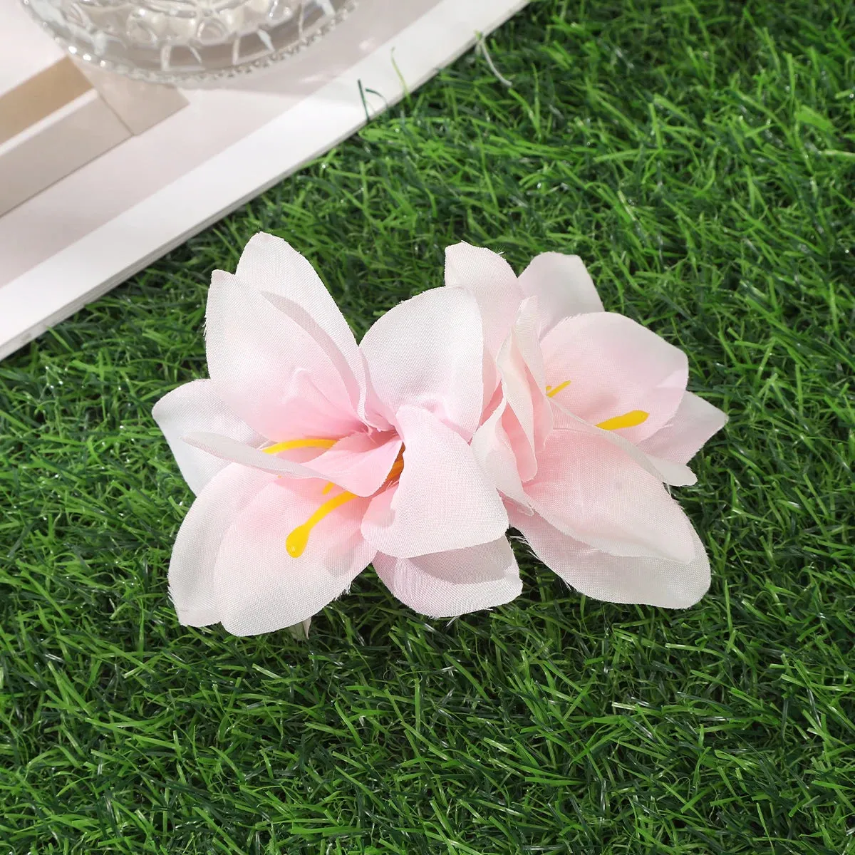 TAVIMART  -  Gladiolus Hairpin Flowers Small Hair Clips Bohemia Bridal Flowers Hair Clips Hairpins Barrette For Wedding Hair Accessories