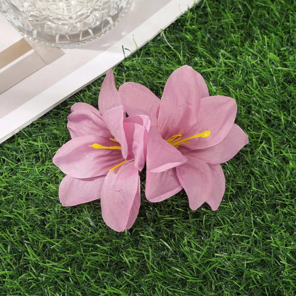 TAVIMART  -  Gladiolus Hairpin Flowers Small Hair Clips Bohemia Bridal Flowers Hair Clips Hairpins Barrette For Wedding Hair Accessories