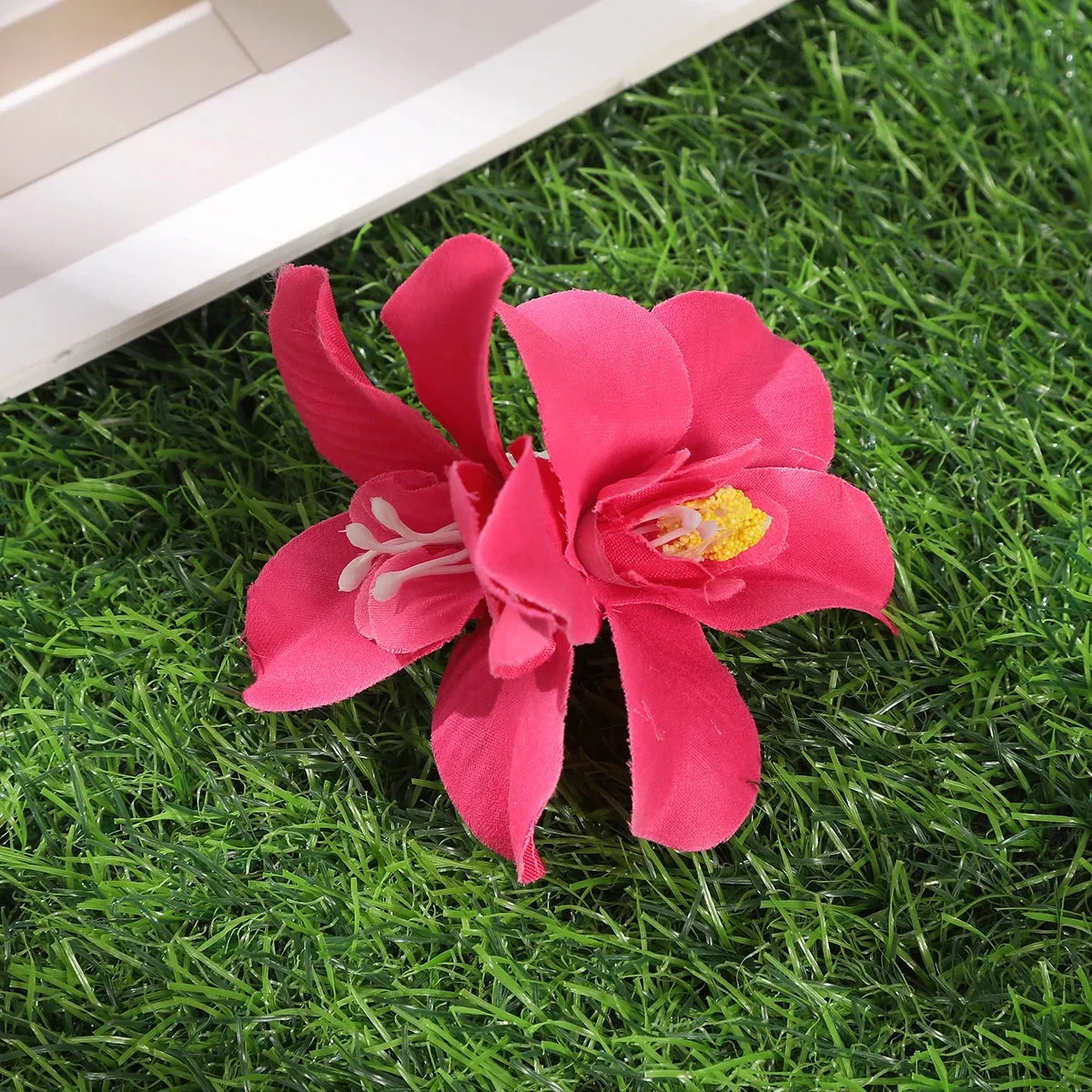 TAVIMART  -  Gladiolus Hairpin Flowers Small Hair Clips Bohemia Bridal Flowers Hair Clips Hairpins Barrette For Wedding Hair Accessories