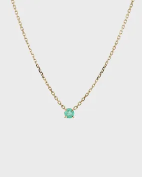 The Emerald Birthstone Necklace