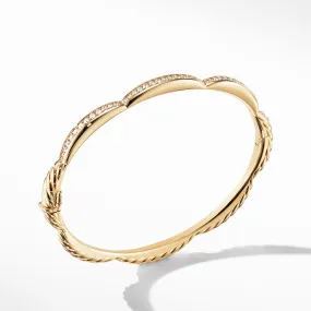 Tides Three Station Bracelet in 18K Yellow Gold with Diamonds