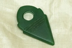 Tuareg Glass "Key", Emerald Green