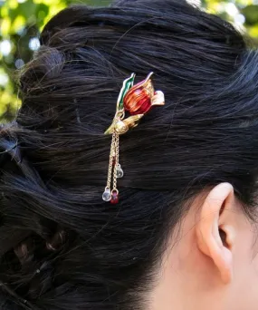 Tulip Kanzashi Hairpin