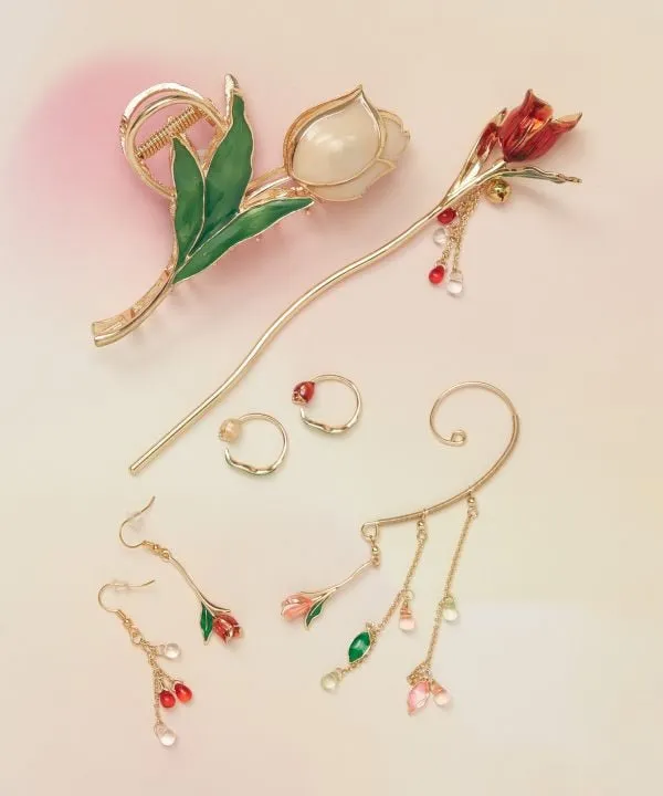 Tulip Kanzashi Hairpin