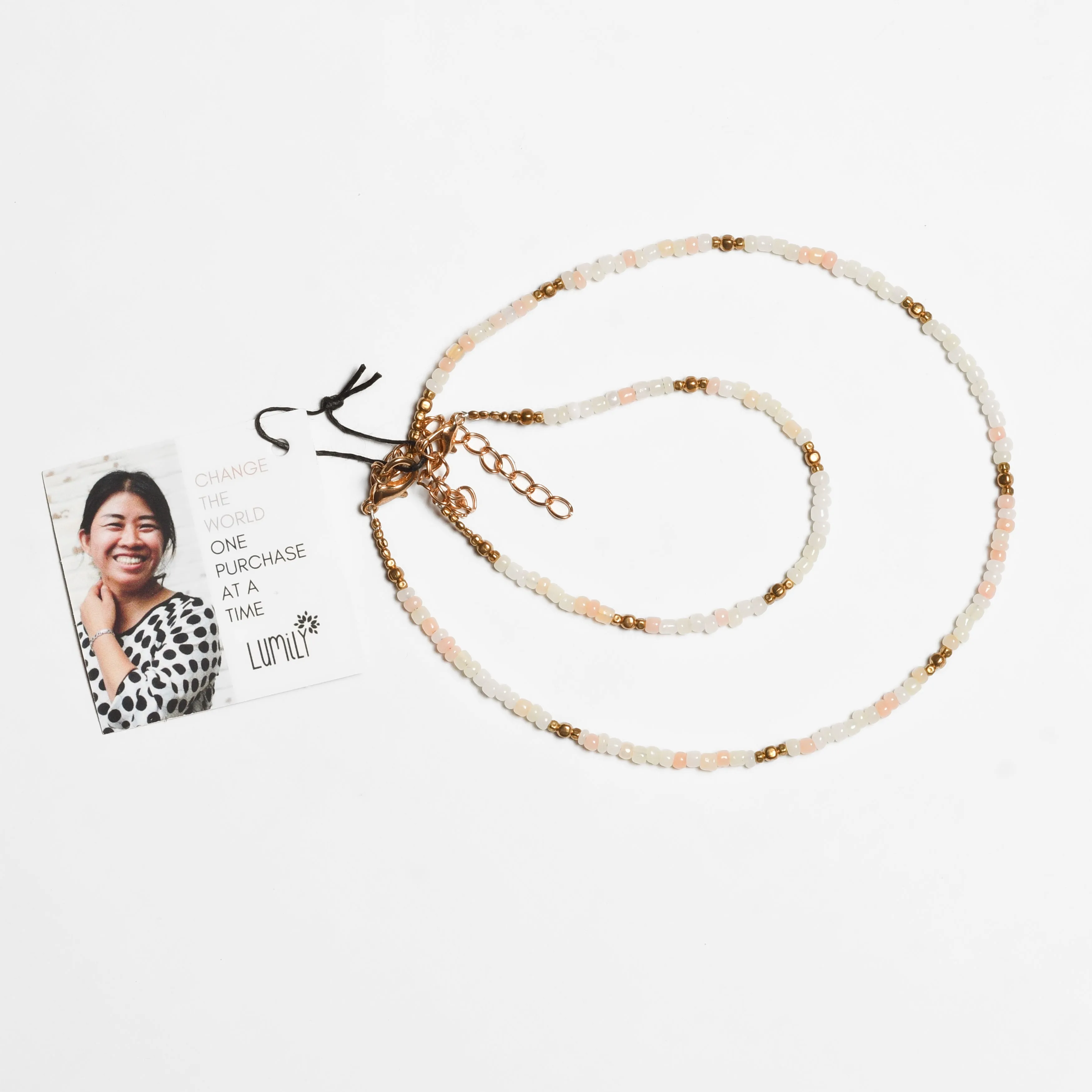 Veranda Beaded Choker and Bracelet Set - Thailand