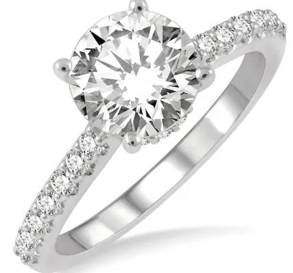 White Gold Women's Engagement Ring