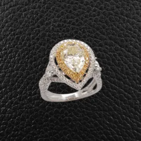 Yellow & White Diamond Ring